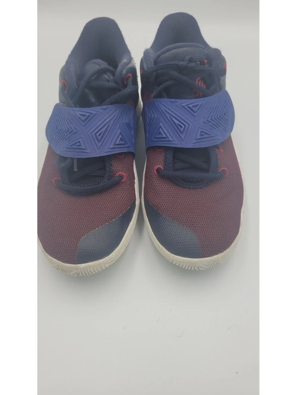 Nike Kids' Basketball Shoes Size 6Y Blue and Red with Strap